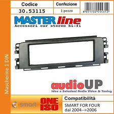 MASCHERINA AUTORADIO 1 DIN SMART FOR FOUR DAL 2004 AL 2006. ADATTATORE UN DIN.