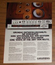 Rara Pubblicità GRUNDIG ST 6000 Slim-Line Sintonizzatore HiFi 1980