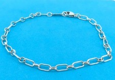 Bracciale originale Tiffany & Co. Ellipse maglia ovale argento sterling SV925...