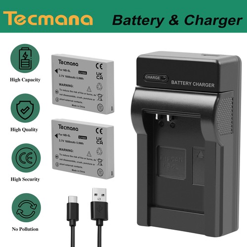 2xbbatteria 1600mah per canon - 2xbbatteria,