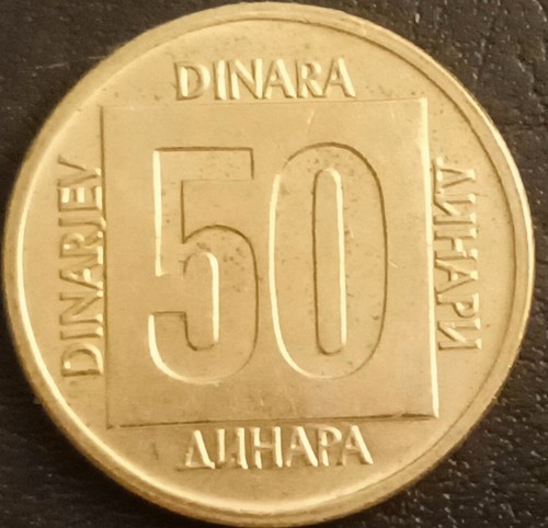 Jugoslavia moneta dinari - 50,