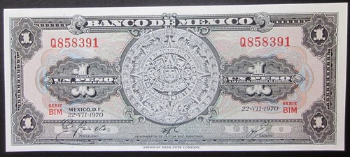 Banconota messico peso 1970 - banconota,