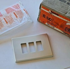 BTICINO MAGIC PLACCA OXIDAL ad aggancio 3 posti-fori ORIGINALE NUOVA 503/13X