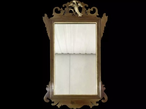 Specchio mogano traforato
