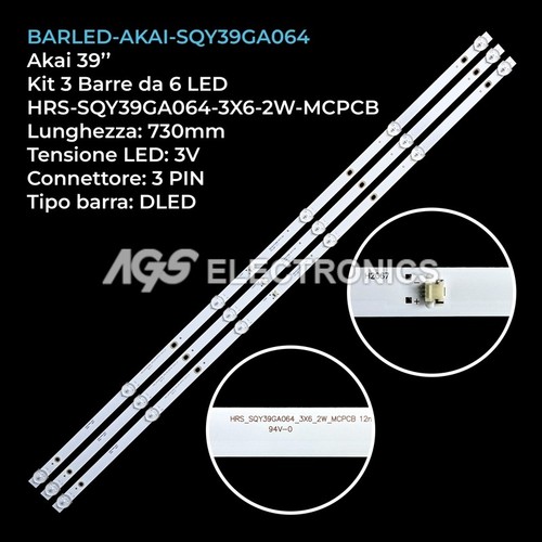 Kit barre strip led tv - 3, 6