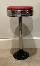 Sgabello da bar vintage rosso