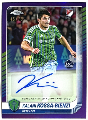 2025 topps chrome mls kalani - chrome,