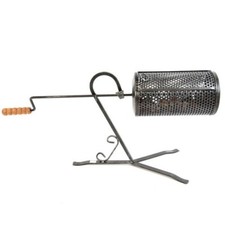 Rullo Padella pentola ferro gira castagne caldarroste grande con manico 