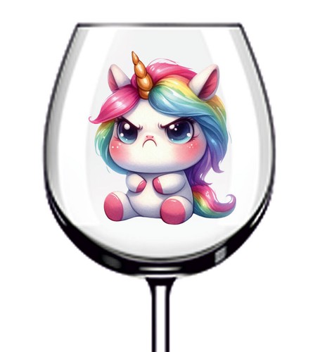 12x adesivo vinile unicorno - adesivo,
