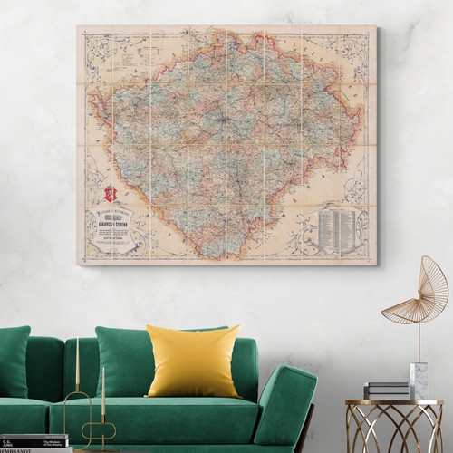 Mappa regno boemia 1870 - regno,