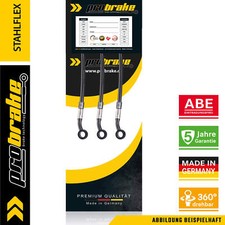 Tubo freno Stahlflex nero per