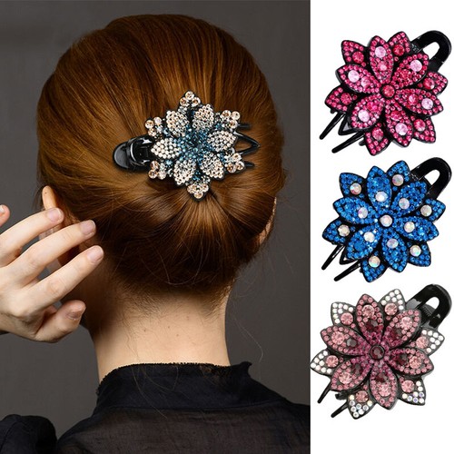 Forcina con strass fiore - forcina,
