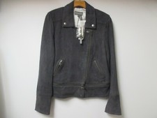 Giacca Moto Anthropologie Michael Stars Cabrio Pelle S Nuova con etichette $598 Grigio Capra