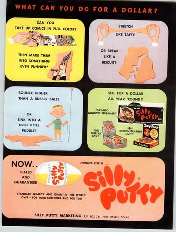 1958 carta pubblicitaria silly - 1958,