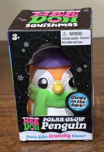 Squishmas polar glow penguin - glow,