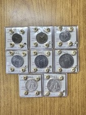 SERIE 8 MONETE VATICANO PIO XII 5 10 20 50 CENT 1 2 5 10 LIRE 1942 FDC