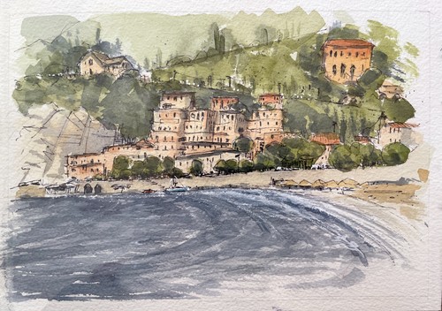 Acquerello originale della