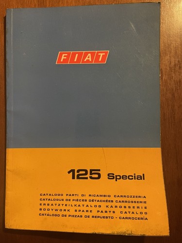 Fiat 125 special catalogo - special,