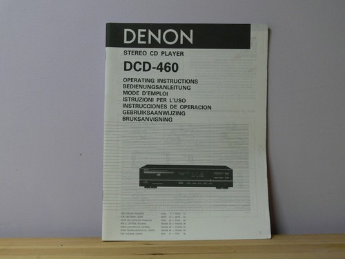 Denon dcd 460 manuale - manuale, di