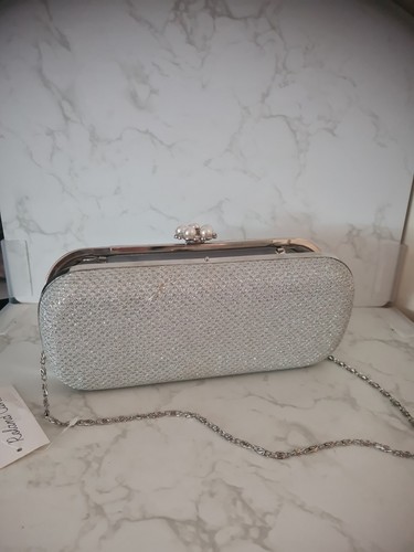 Pochette donna nuova argento