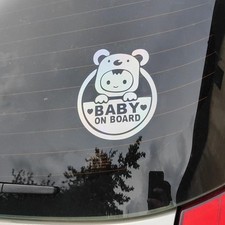 BABY ON BOARD CAR STICKER PVC
