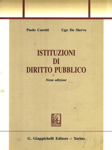 Istituzioni diritto - istituzioni, di