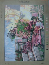 Canovaccio mezzopunto mezzo punto SENZA FILI 45x60 INNAMORATI