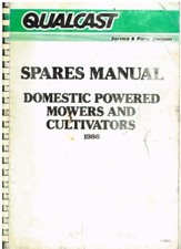 QUALCAST CILINDRO BENZINA/FALCIATRICE ROTATIVA DECESPUGLIATORE MOTOCOLTIVATORI 1986 CATALOGO RICAMBI
