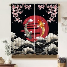 Japanese Koi Fish Curtains