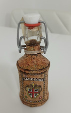 Bottiglia Liquore Mignon Sardegna in Vetro e Sughero Vintage