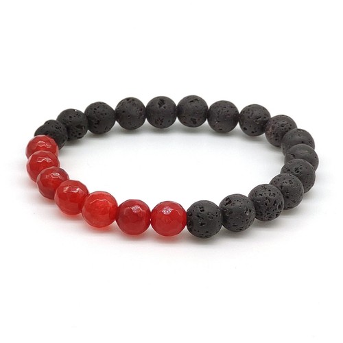 Bracciale elastico giada - elastico, in