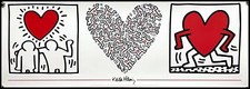 1987 (2000ca) * Manifesto, Poster Arte "Keith HARING, Untiteld, Triptych of Hear