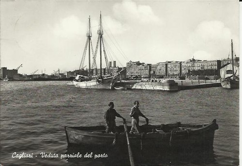 Vecchia cartolina cagliari - vecchia,