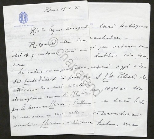 Lettera con autografo - , del