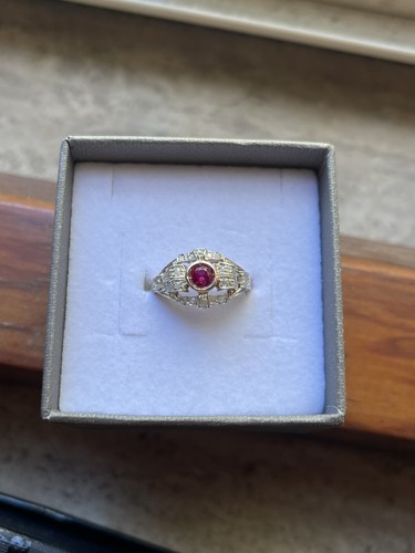 9ct rose gold ring silver - 9ct,