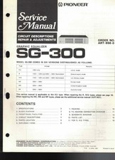 Pioneer SG-300 - EQUALIZZATORE