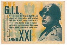 CV- GIOVENTU' ITALIANA DEL LITTORIO G.I.L. TESSERA IL FIGLIO DELLA LUPA - RVSz13