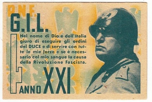Gioventu italiana del - cv-,