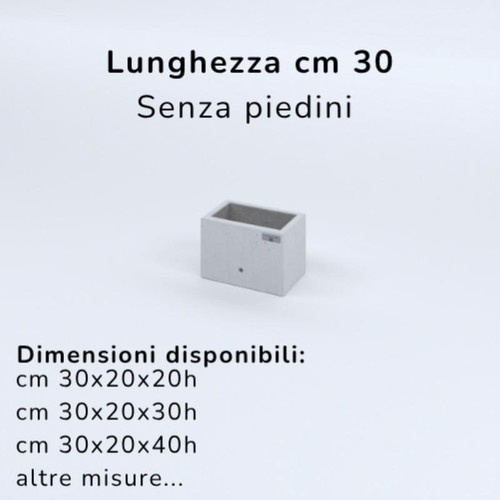 Fioriere cemento lisce - in,