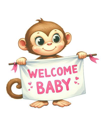 Adesivi auto welcome baby - 8,
