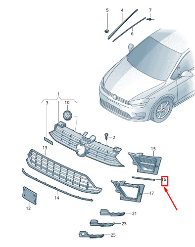Nuovo golf sportsvan bin - nuovo, vw