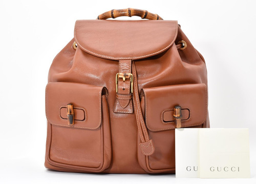Gucci zaino pelle bambù - zaino,