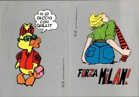 Figurina milan squadra mia - squadra,
