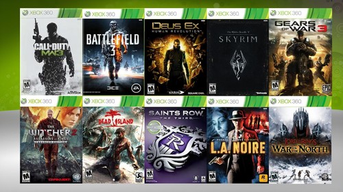 Microsoft xbox 360 games - xbox,