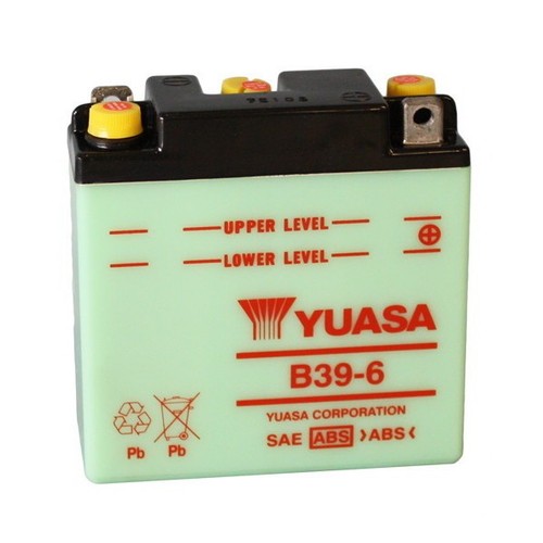 Batteria yuasa b39 - b39-6, 6v