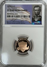 2025 S NGC PF70 Ultra Cameo Proof Lincoln un centesimo di penny 1C