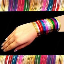 Bracciale Indiano Rigido Set Da Ø6 , 5cm Gioiello Bollywood Choorian Bangle