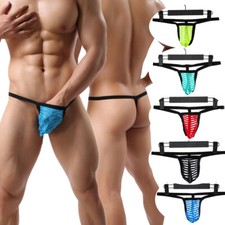 Slip intimo uomo hot sexy lingerie perizoma T-back marsupio jockstrap uomo perizoma