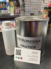 VETRORESINA LIQUIDA PER BARCHE AUTO MOTO RIPARAZIONI CELLE FRIGO 1 LT+CATALIZZAT