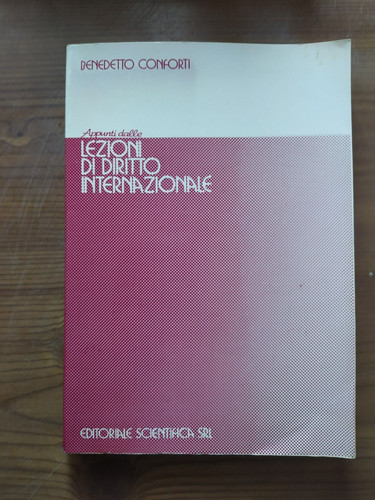 Benedetto conforti appunti - benedetto,